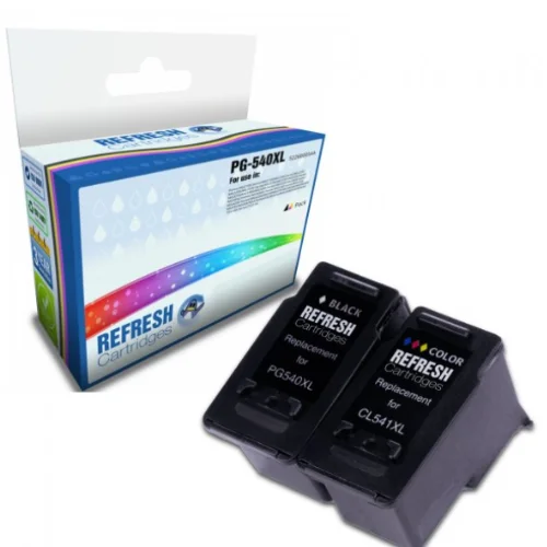 Remanufactured Basic Valuepack of PG-540XL & CL-541XL (5222B005AA / 5226B005AA) Replacement Ink Cartridges for Canon Printers