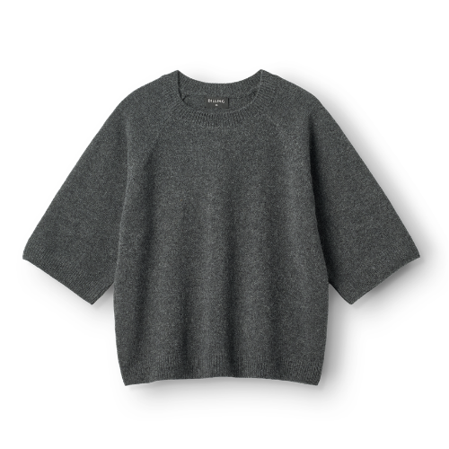 Women's lambswool sweater with half sleeves