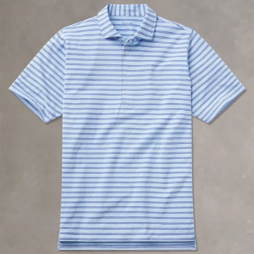 mcginley striped cotton polo